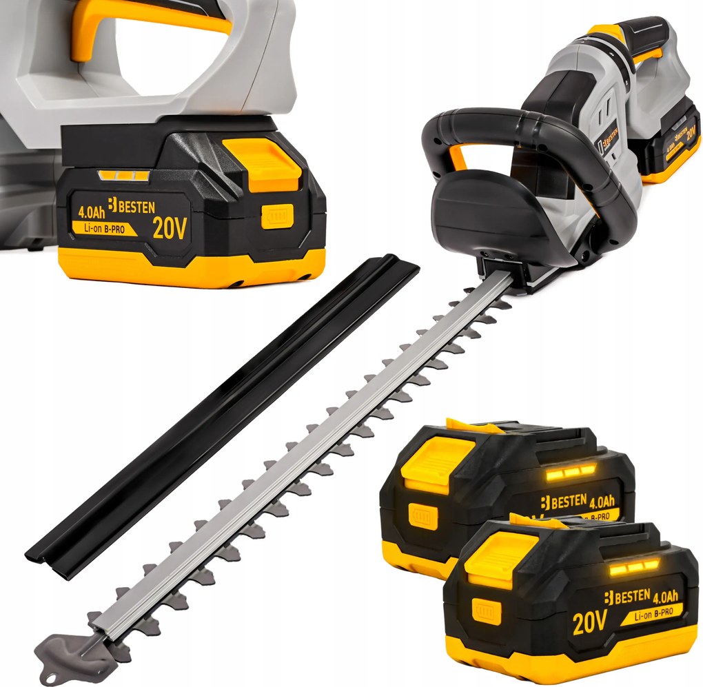 Akumulátorové Nožnice Na Živý Plot 2X Akumulátor Na Strihanie 50 CM Besten