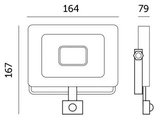 LED Reflektor so senzorom LED/30W/230V 6500K IP44