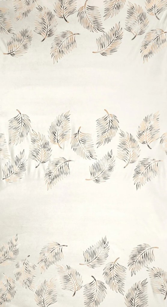 ZATEMŇOVACÍ ZÁVES NA KRÚŽKOCH IDALIA 140X250 CM LISTY