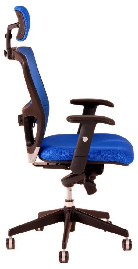 Kancelárska stolička na kolieskach Office Pro DIKE SP – s podrúčkami a opierkou hlavy Antracit DK 15