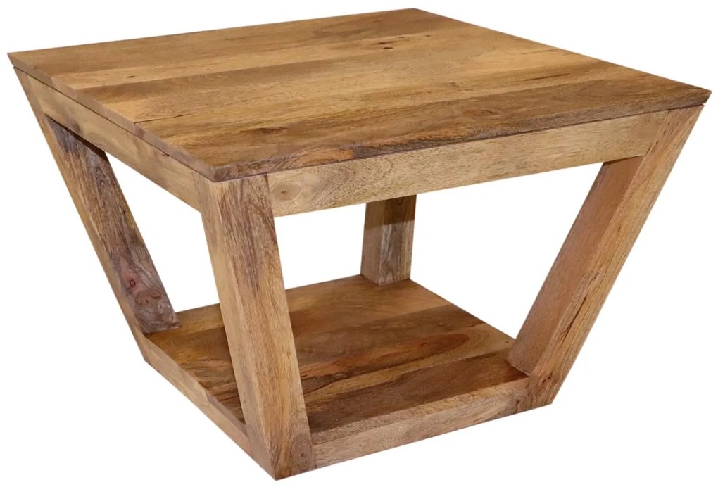 furniture-nabytek.cz - Konferenčný stôl s úložným priestorom z mangového dreva 60x40x60