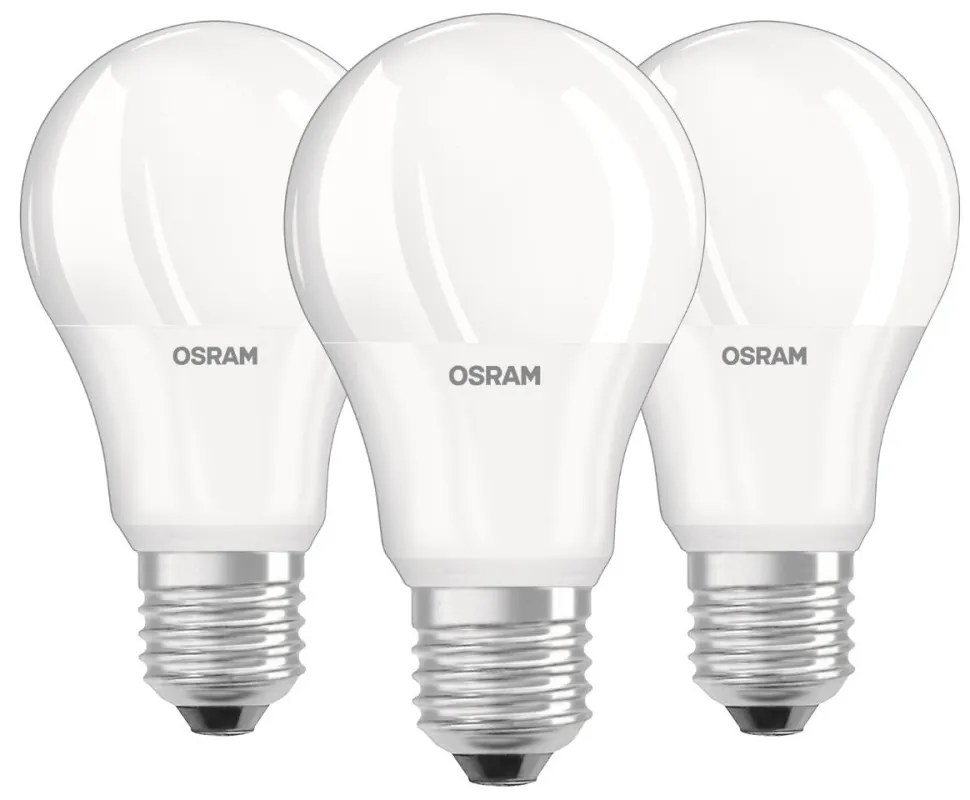 3PAK LED žiarovka E27 A60 8,5W = 60W 806lm 4000K Neutral 300° OSRAM