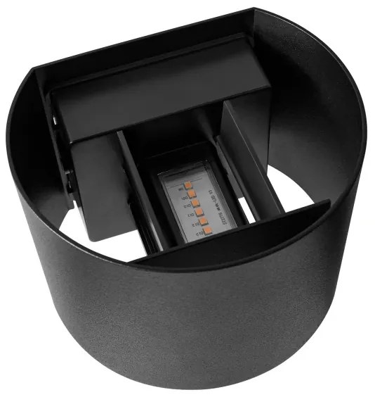 Nordlux - LED vonkajšie nástenné svietidlo MILDA LED/4,9W/230V IP44 čierne