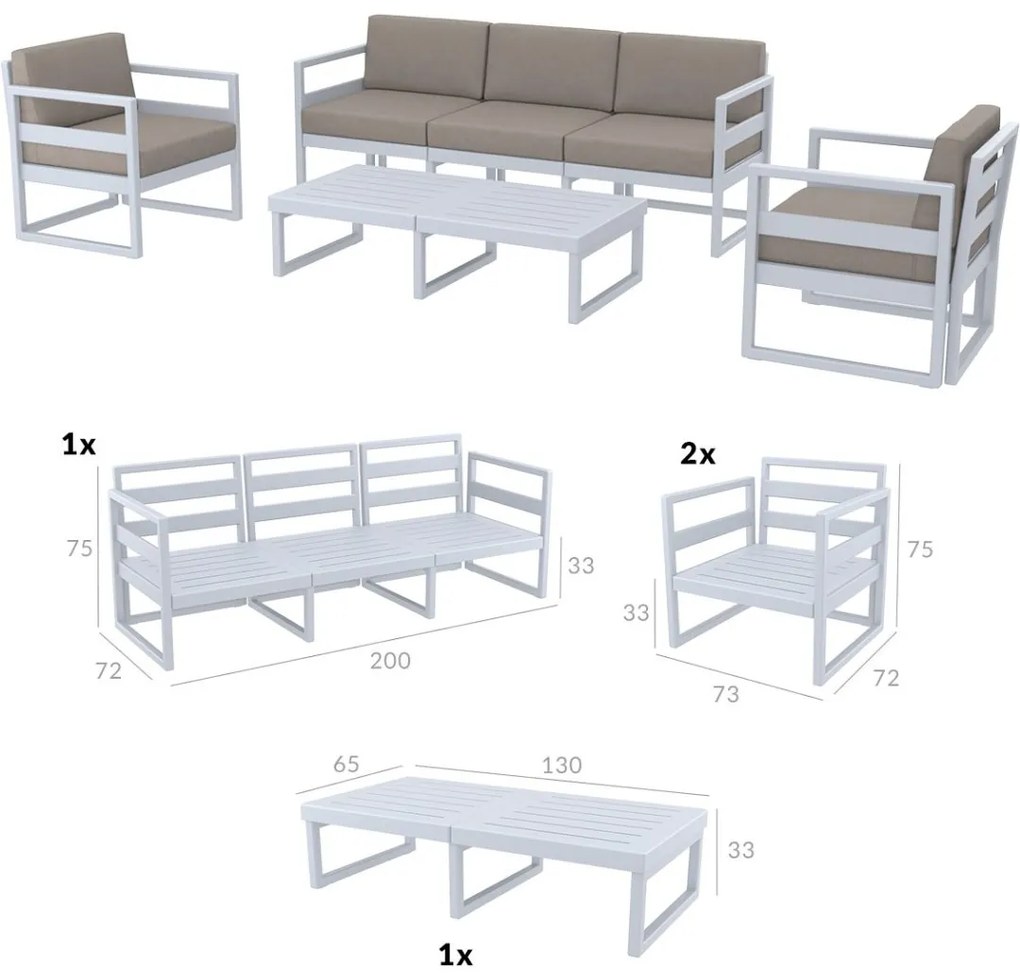 MYKONOS XL záhradný set mykonos xl