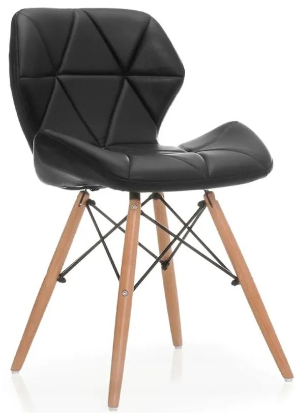 Stolička Malta čierna eko