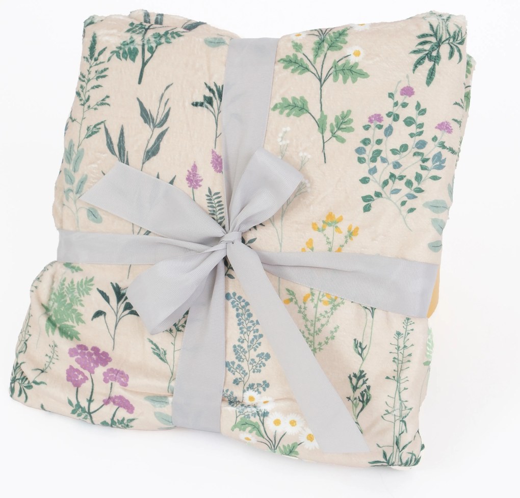 Deka mikroplyš Digital 150 × 200 cm – Bianca béžová