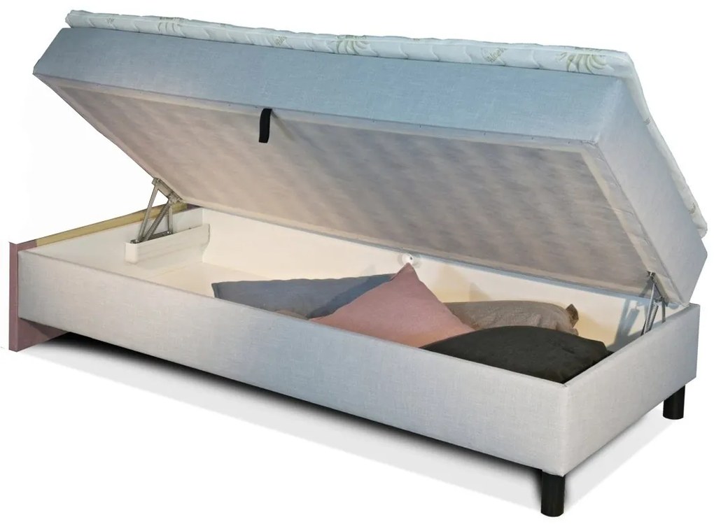 Posteľ BOX SPRING bez čiel Novo 80x200cm - béžová