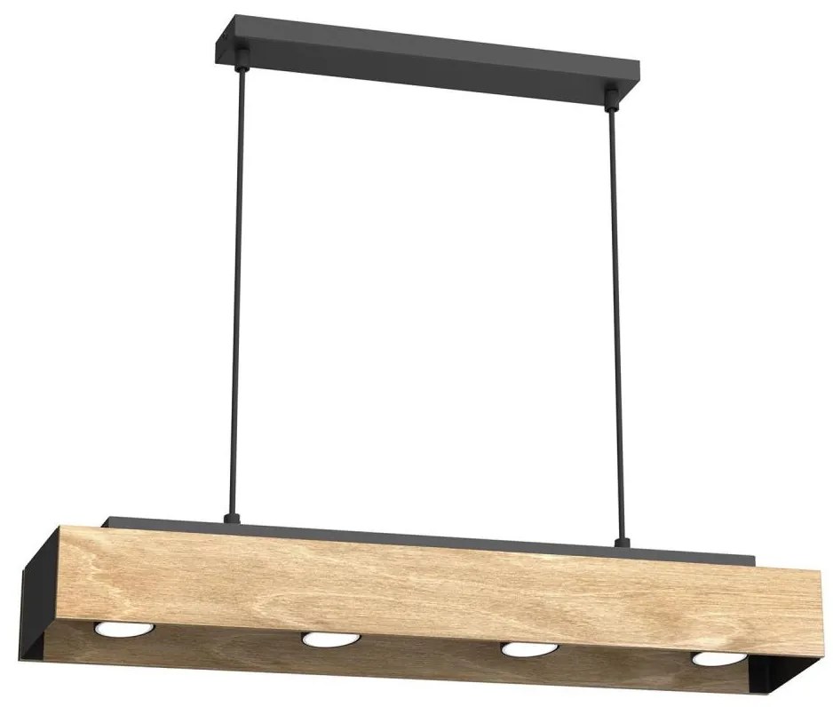 Luster na lanku MAISON 4xGU10/8W/230V hnedá/dub