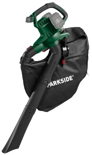 Parkside® Aku vysávač/fúkač lístia 40 V Plsa 40-Li D3 + Akumulátor 20 V/4 Ah, 2 kusy + Dvojitá nabíjačka na akumulátor 20 V/4,5 A (800011287)