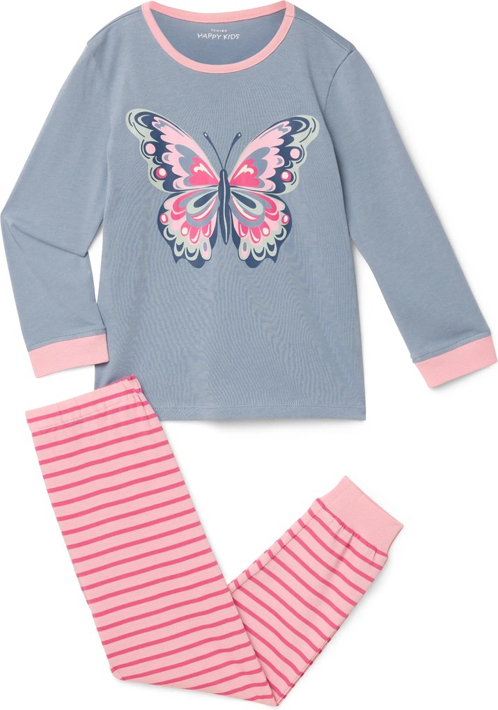Detské pyžamá, 2 ks, motýľ