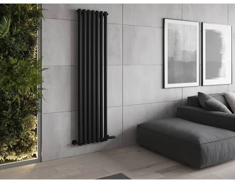 Mexen Texas, vykurovacie teleso 1800 x 460 mm, 719 W, čierna, W203-1800-460-00-70