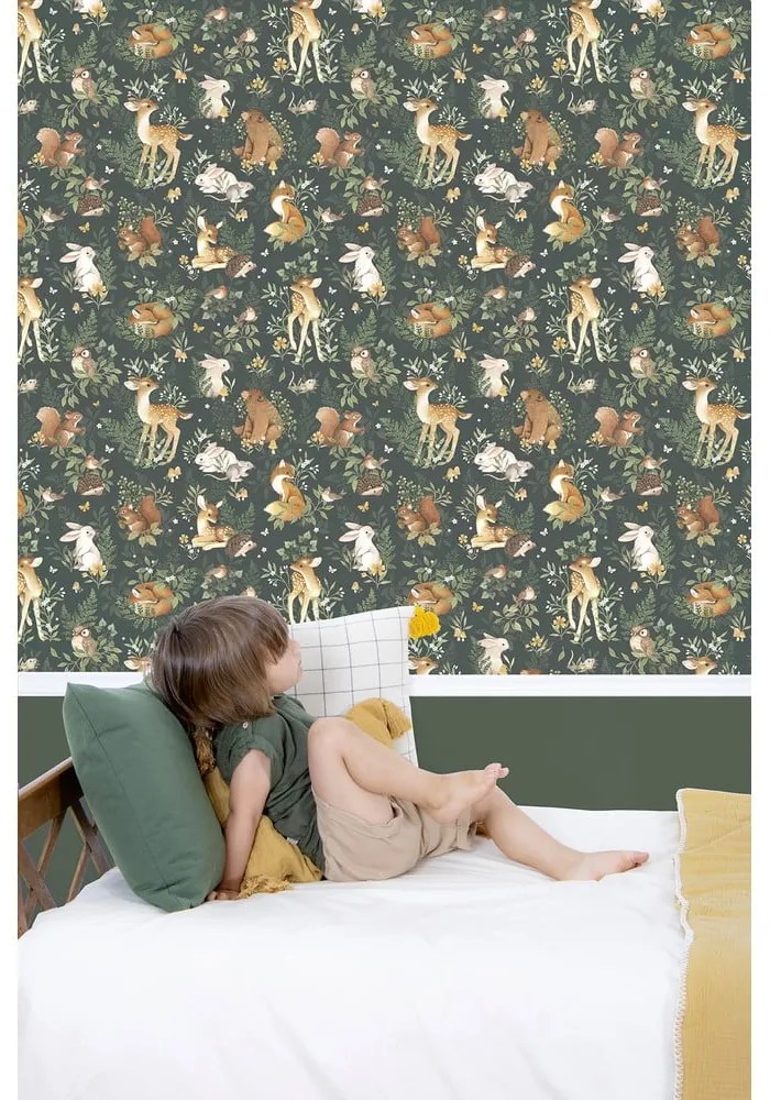 Detská tapeta 10 m x 50 cm Forest Friends – Lilipinso