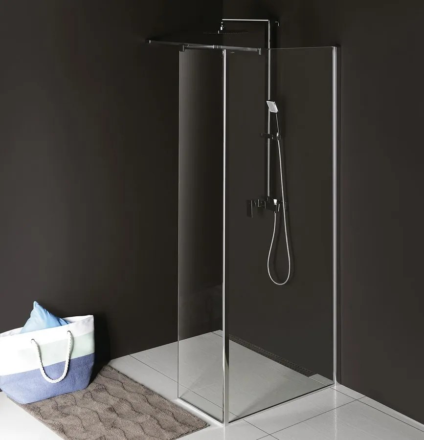 Polysan, MODULAR SHOWER prídavný panel na inštaláciu na stenu modulu 2, 800 mm, pravý, MS2B-80R