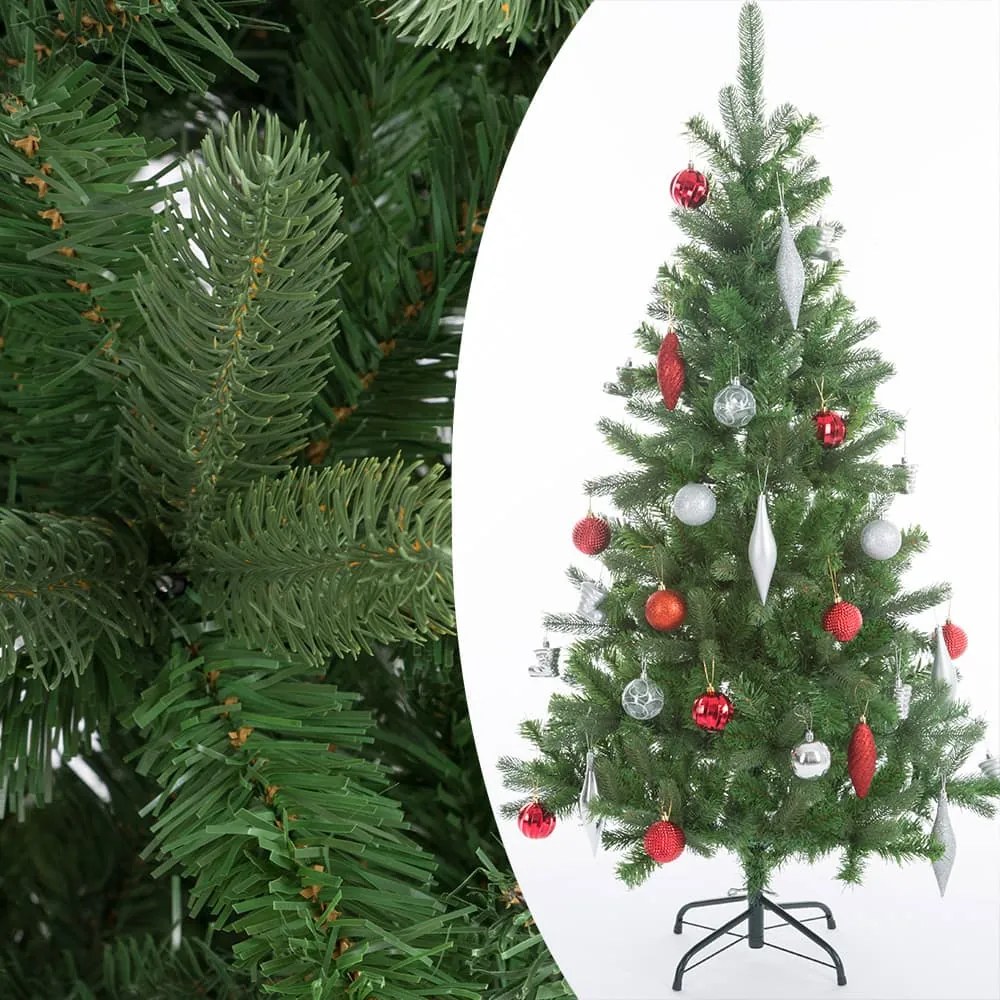 InternetovaZahrada Umelý vianočný stromček 140 cm + stojan