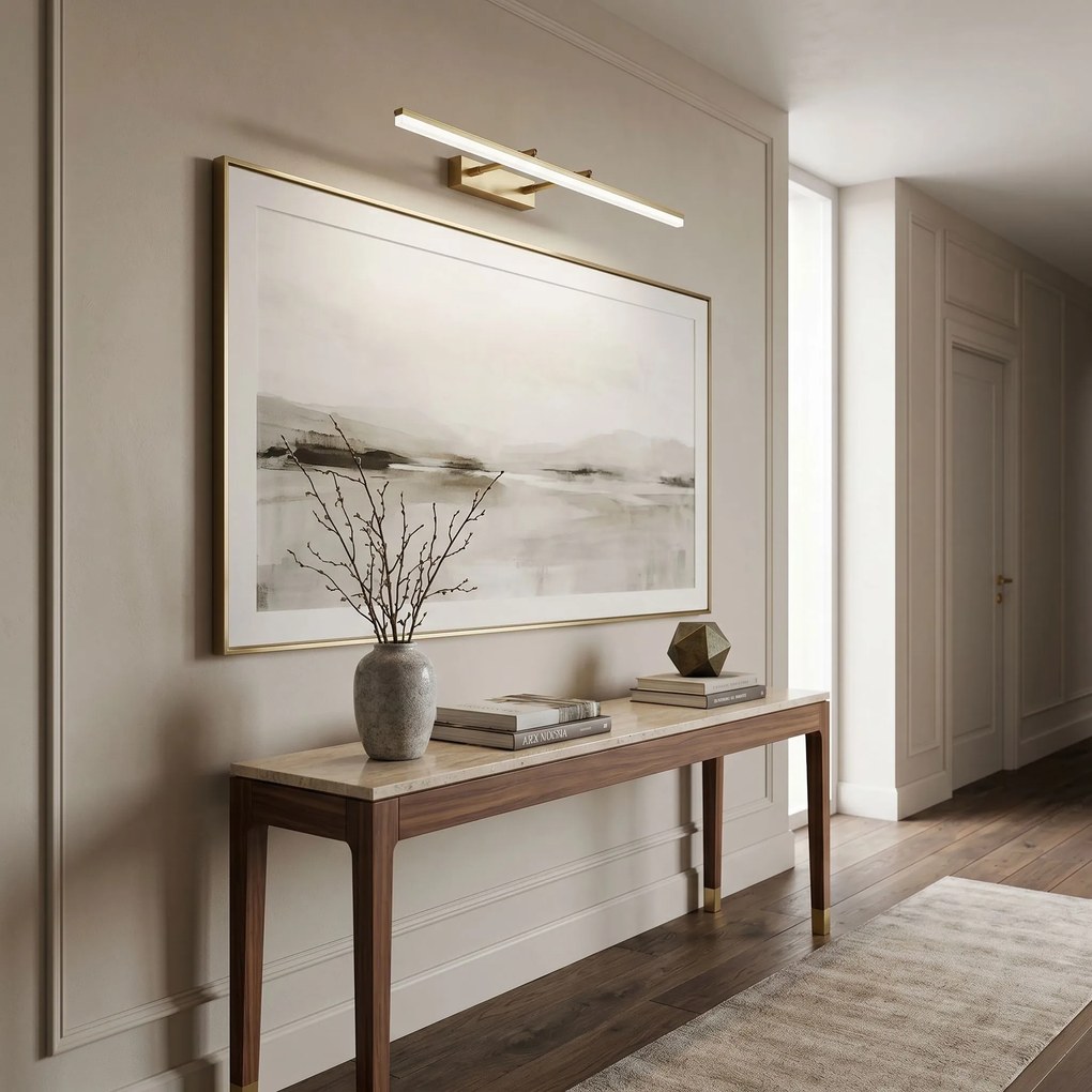 Toolight Toolight, LED nástenné svietidlo, 80cm, 13W, 4000K, 1000lm, APP1877-1W, Brúsené zlato, OSW-66032
