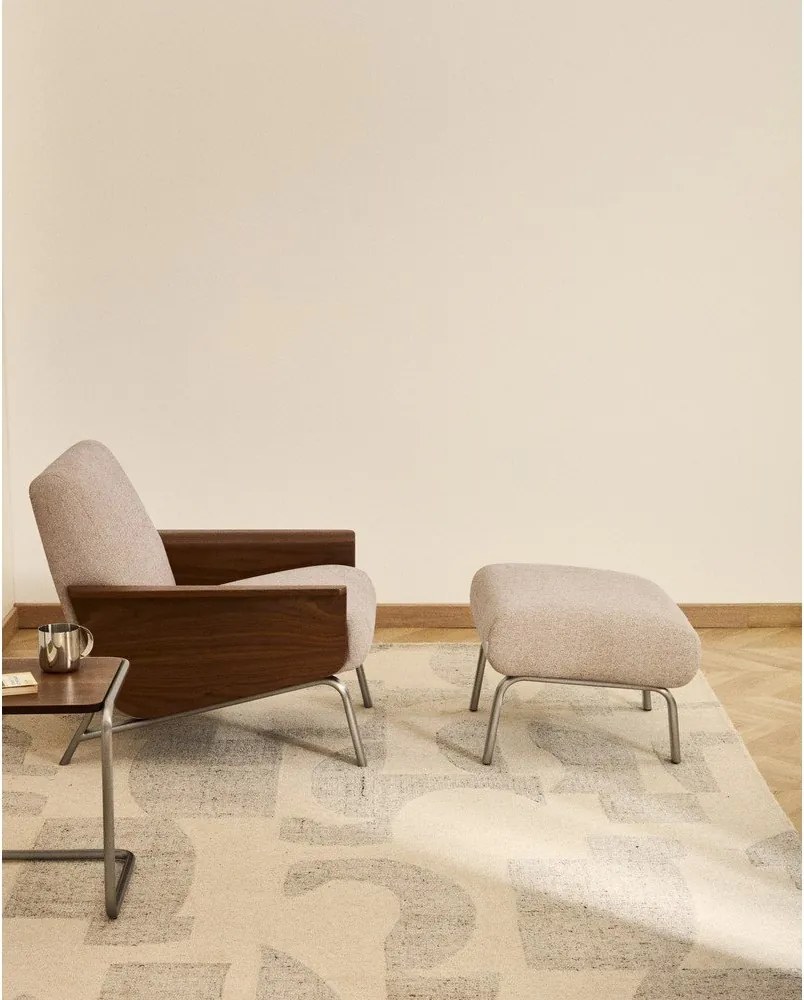 Svetlohnedá ženilková podnožka Amsen – Kave Home