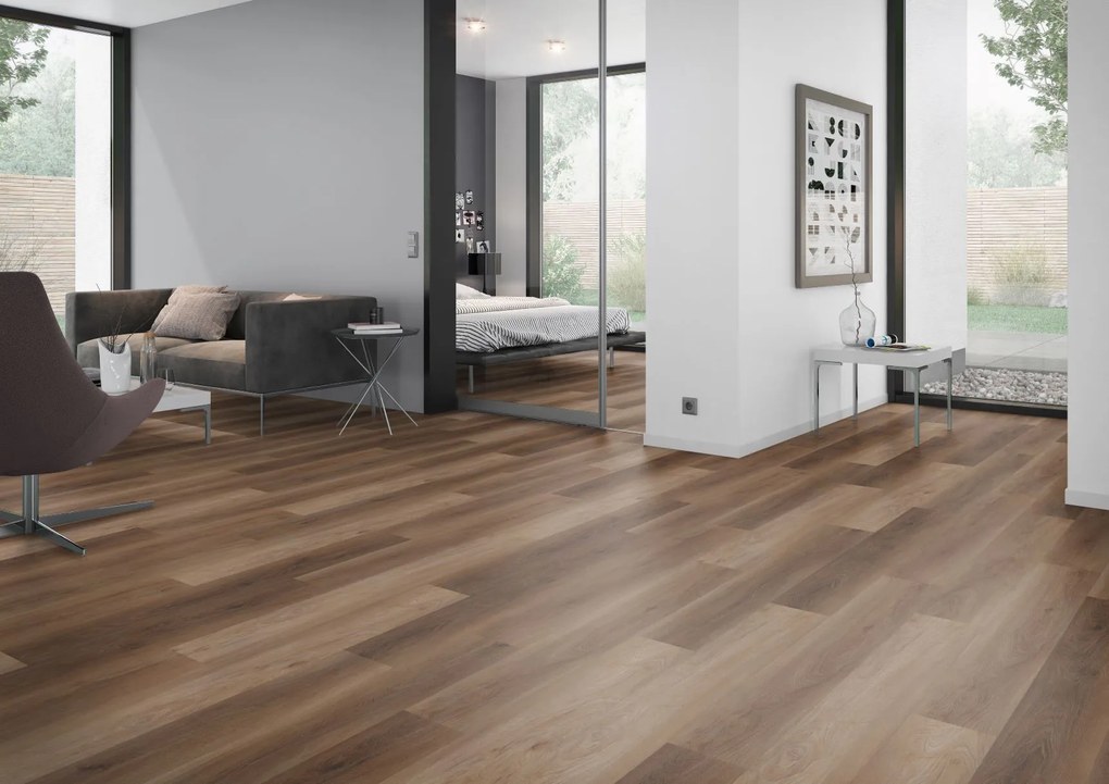 Oneflor, Vinylová podlaha lepená ECO 55 051 Walnut Natural, 1219,2 x 184,1 mm