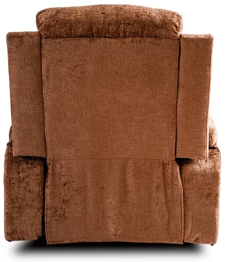 Masážne polohovateľné kreslo ARIEN hnedý zamat - vintino.sk