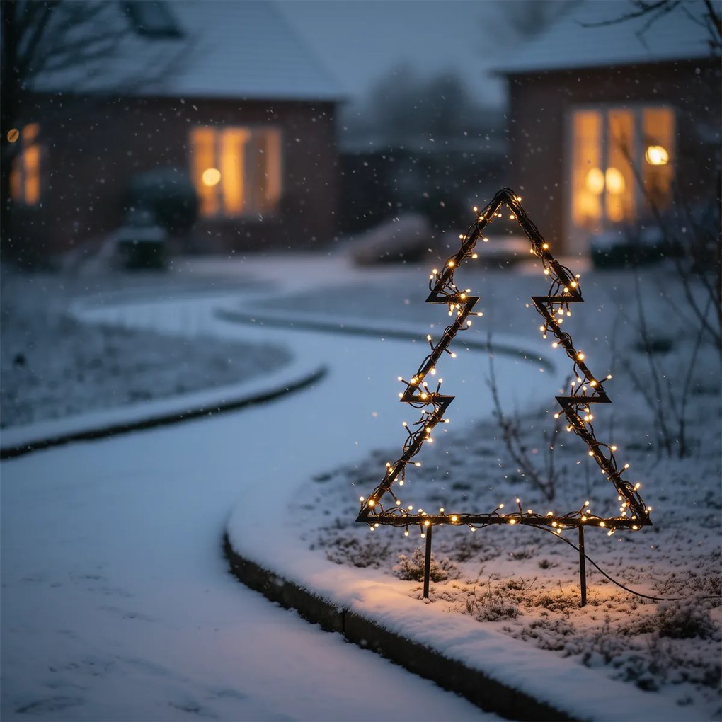 Vianočný reflektor Vianočný stromček vrátane LED IP44 - Rudolph