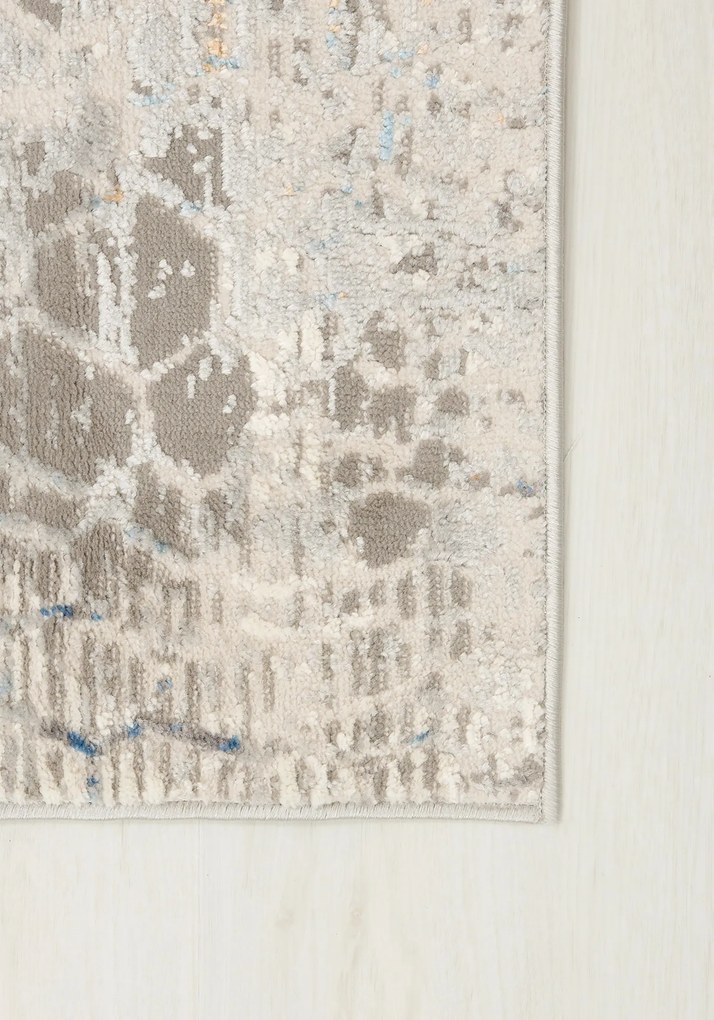 TA Koberec G513B WHITE/D_BLUE PORTLAND HIL Biely Obdĺžnikový Rozmer: 160x220 cm