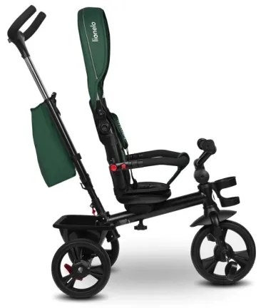 Lionelo - Detská trojkolka HAARI zelená/čierna