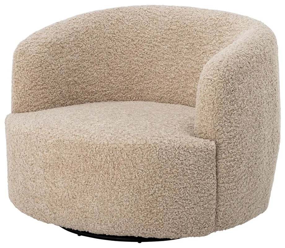 Béžové kreslo z textílie buklé Bocca – Bloomingville