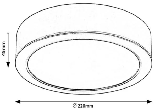 Rabalux 2692 - LED Kúpeľňové stropné svietidlo SHAUN LED/24W/230V pr. 22 cm IP44