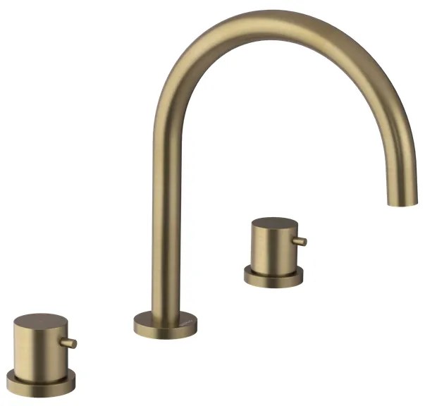 Sapho Sapho, ULTRAMIX trojprvková umývadlová batéria, zlato mat, UT017G