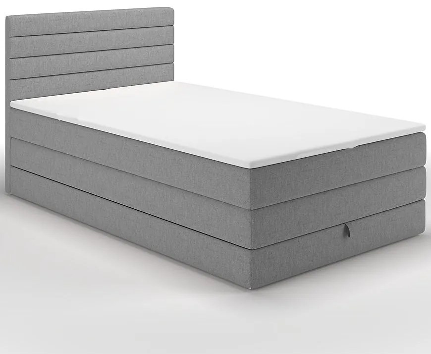 Posteľ Portland 120/200 Rosto 93 sivý + top