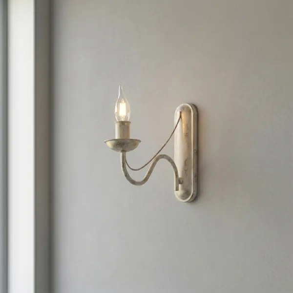 Nástenné svietidlo ANTON 1xE14/60W/230V biela patina