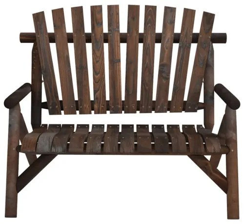 vidaXL 2-miestna záhradná lavica 119x85x98 cm masívny smrek-