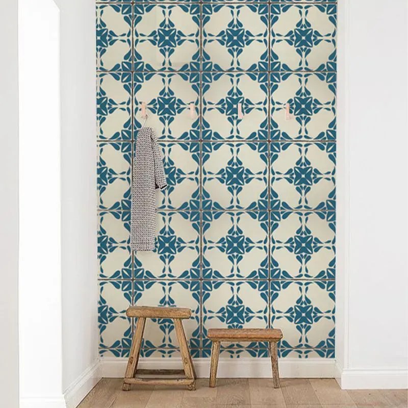 VLADILA  Vintage Blue Tiles - tapeta