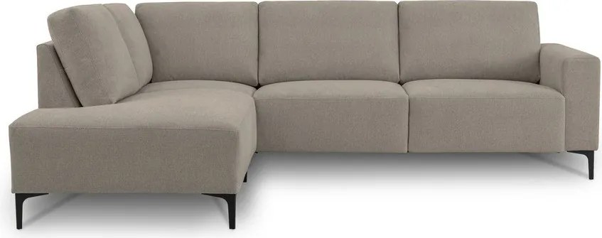 Svetlohnedá ženilková rohová pohovka (ľavý roh/do L) Fabian – Scandic