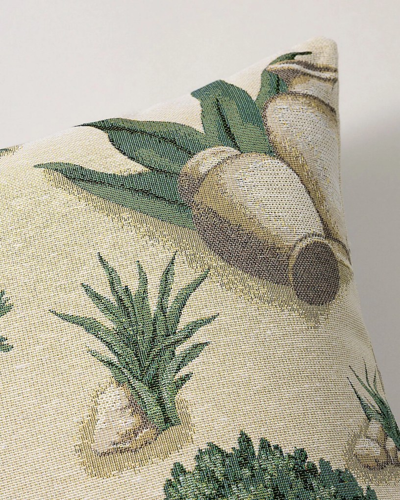 Karin - jednoduchá obliečka, 60x40cm farba produktu béžová látka zapletaná, vzorované
