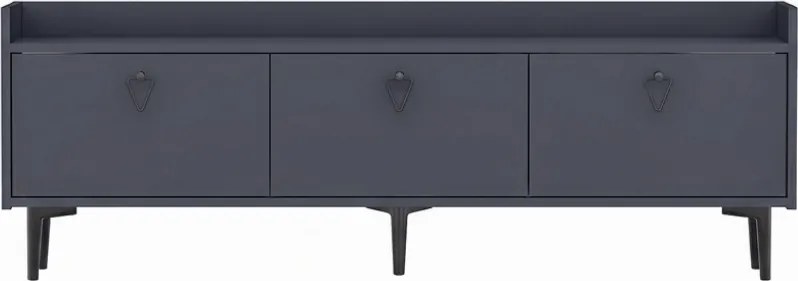 AKCIA TV stolík PIENA 160 cm, antracitový II. akosť