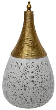 Stolná lampa filigree orient White & Gold WIRE DROP Ø20*45