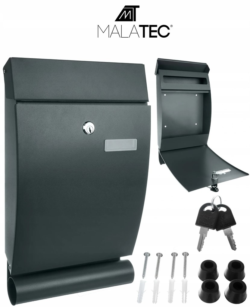 Malatec 12329 Schránka na listy šedá