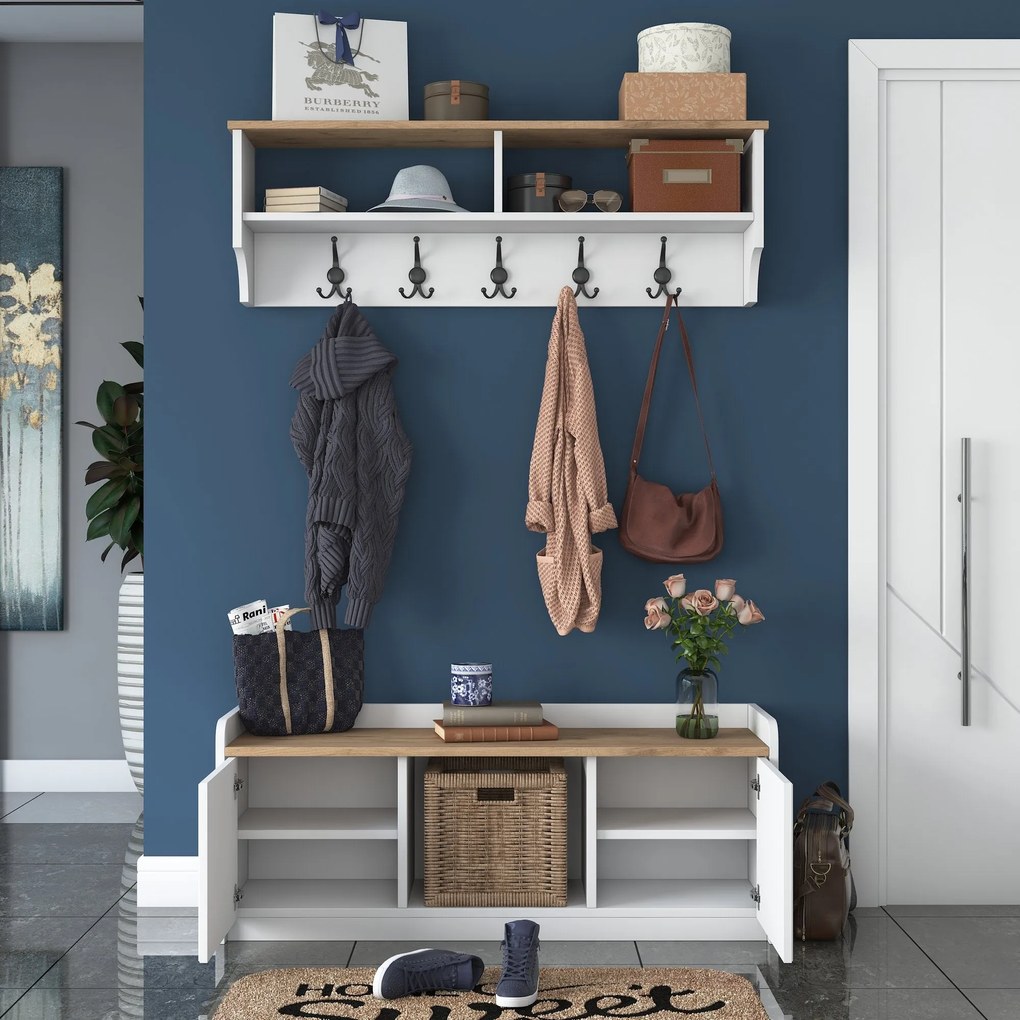 Predsieňová stena P2 - 1636 - Walnut