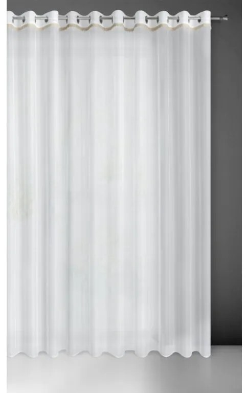 DECOREUM záclona s dekoračnou stuhou 300 cm x 250 cm biela 100 % polyester Rozmer textilu: 300 cm x 250 cm 50305
