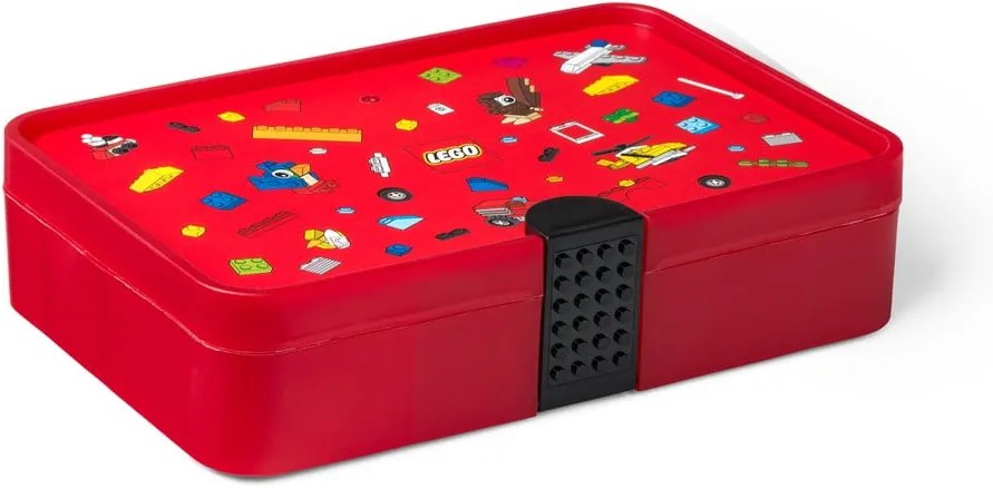 Červený úložný box s priehradkami LEGO® Iconic