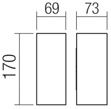 Redo 90635 - LED Vonkajšie svietidlo SONNY 2xLED/5W/230V 2200/3000/4000K IP54 biela