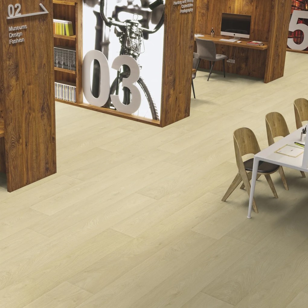 PVC podlaha - lino AladinTex Ultra 0797 Havana ivory, na mieru, šíře 4m, béžová, filc, chodba / predsieň, Gerflor