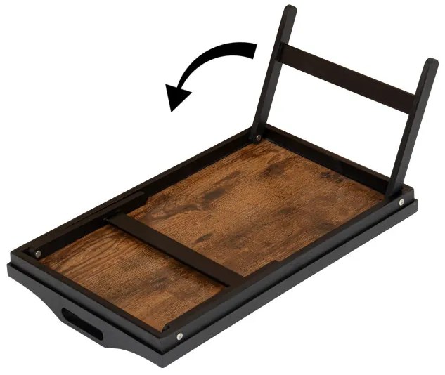 Podnos AURELIA RUSTIC čierny / hnedý