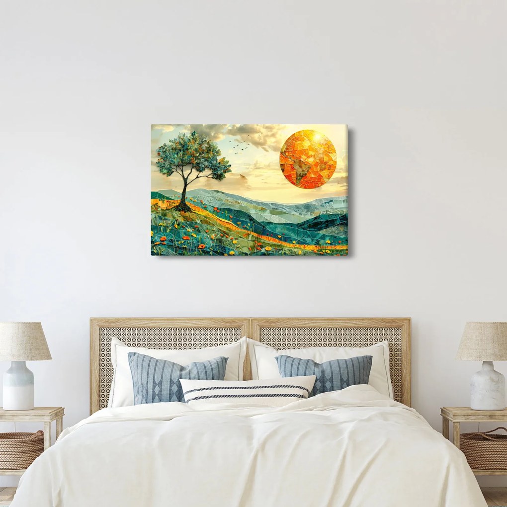 Obraz - Ilustrácia krajiny (90x60 cm)