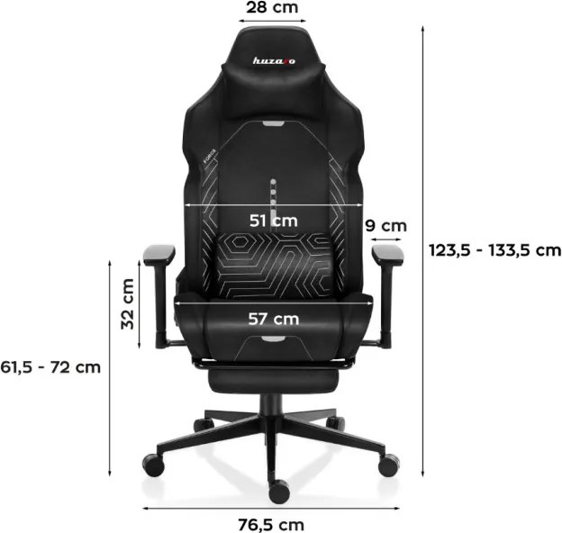 Herná stolička Force 8.1 Black