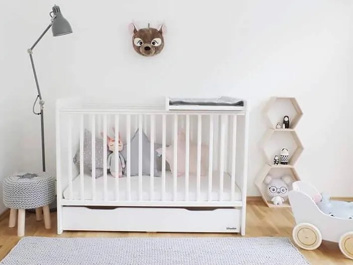 WO Detská postieľka Country Cot 120x60 Variant úložný box: Bez úložného boxu