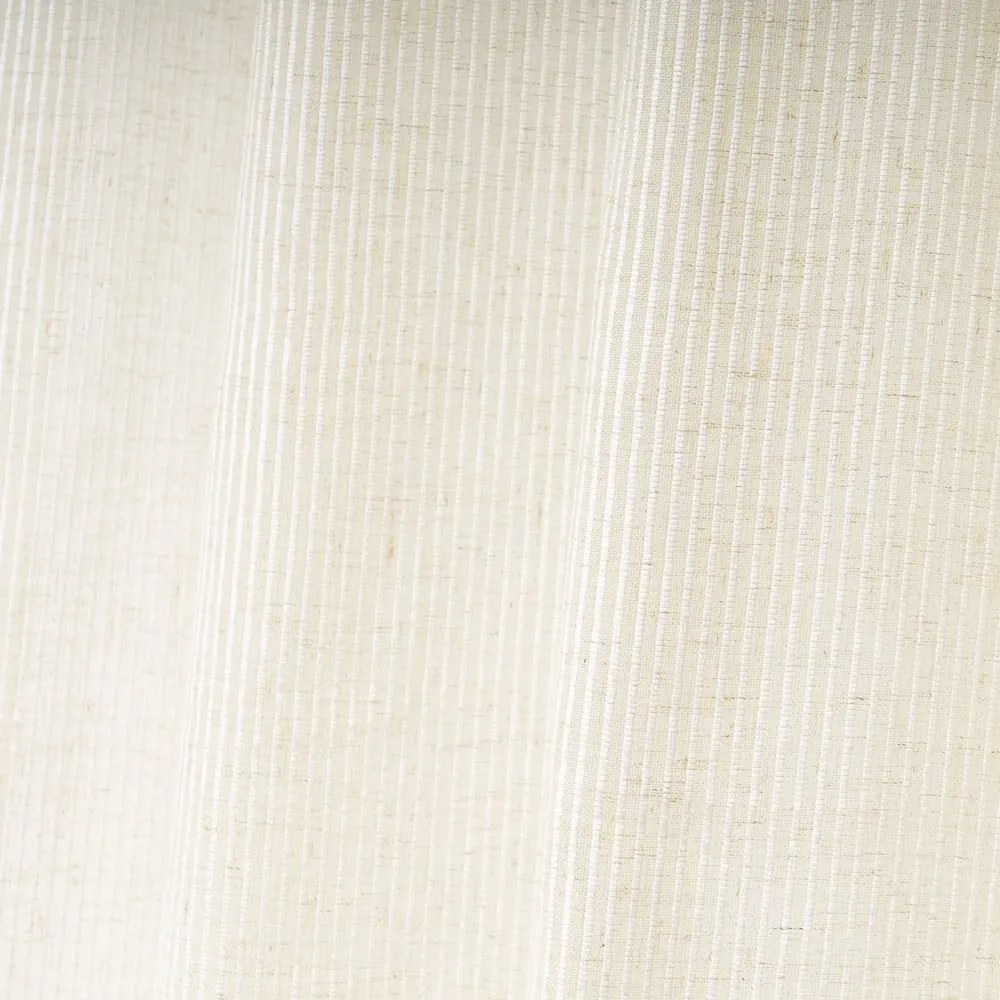 Béžová záclona s prímesou ľanu 140x260 cm Fifties – Casa Selección