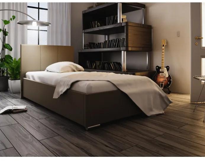 Jednolôžková posteľ 90x200 FLEK 6 - béžová