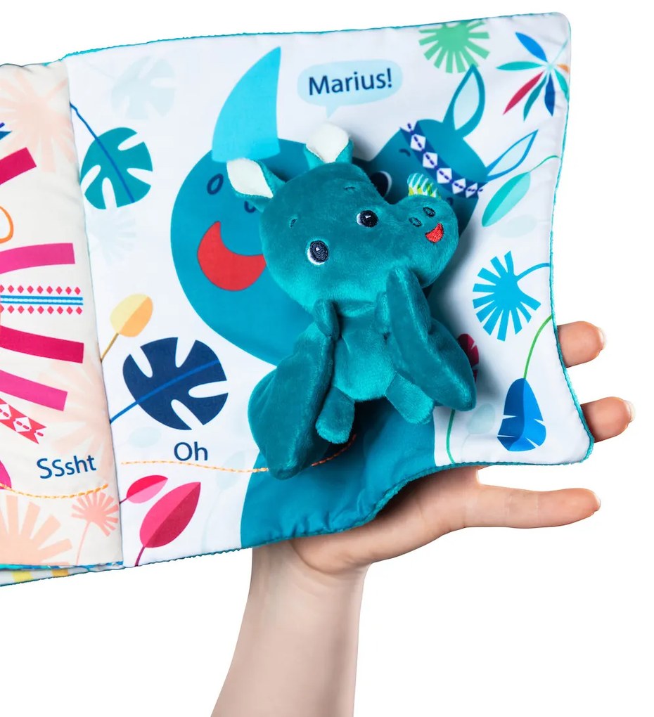 Lilliputiens - nosorožec Marius hľadá tatka - textilná knižka