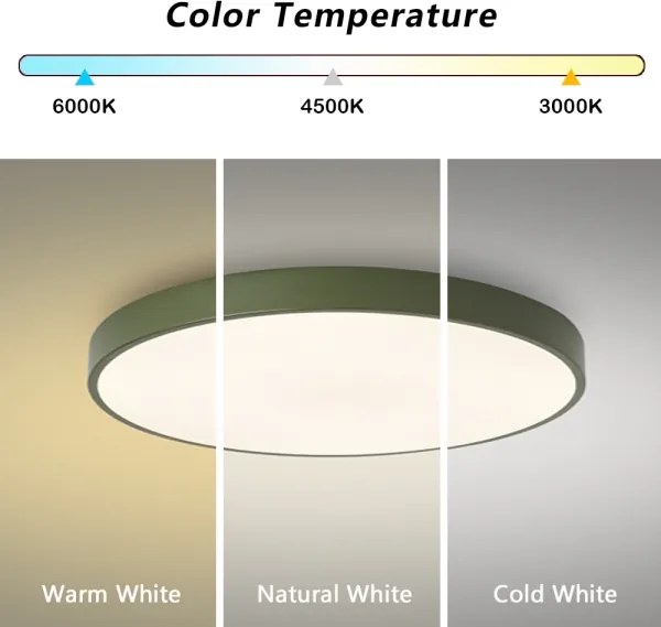 Brilagi - LED stropné svietidlo POOL LED/60W/230V 3000/4000/6000K 60 cm zelené